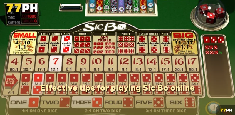 Effective tips for playing Sic Bo online